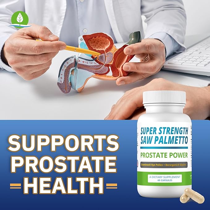 Saw Palmetto Extract for Men: Prostate Health Supplement. High Strength Prostate Support Supplement for Men s Health. Prostate Power 180 caps