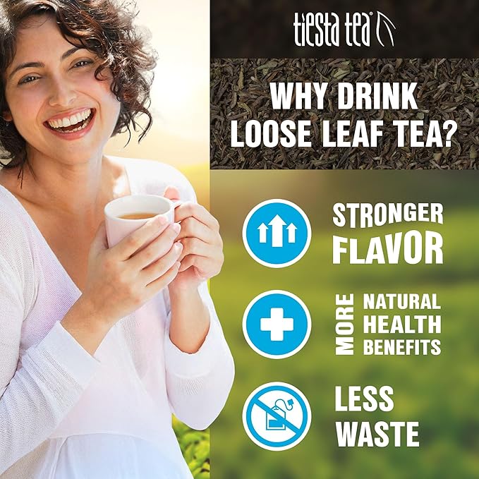 Tiesta Tea - Favorites Starter Sampler Dry Flight Set, Loose Leaf, High to No Caffeine, Makes Hot & Iced, Assorted Tea Sets with Herbal, Black, Fruit Blends & More, 8 Resealable Sample Pouches