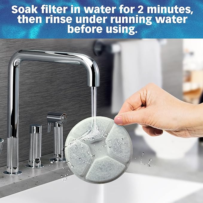 PET STANDARD Replacement Water Filter Compatible with EveryYay® Get Fresh Whirlpool Pet Fountain, Pack of 12