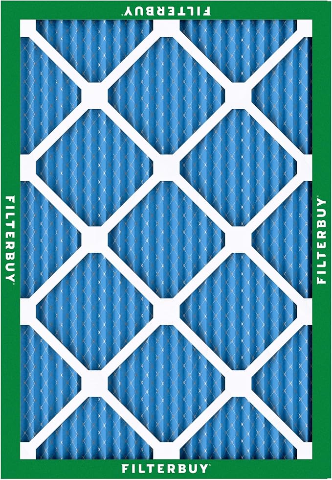 Filterbuy 20x24x1 Air Filter MERV 13 (MPR 1900) Health Defense Replacement (3-Pack), Electrostatic Pleated HVAC AC Furnace Filters, Made in USA (Actual Size: 19.38 x 23.38 x 0.75)