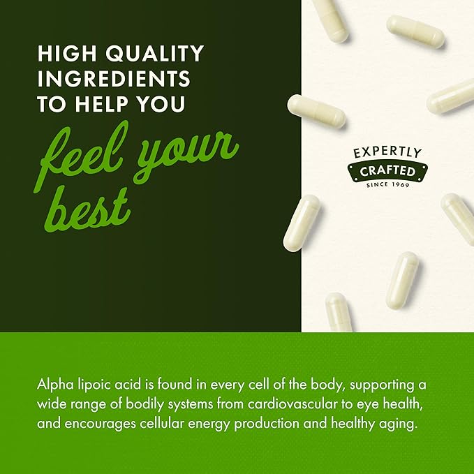 Swanson Alpha Lipoic Acid Health Supplement 300 mg 120 Capsules