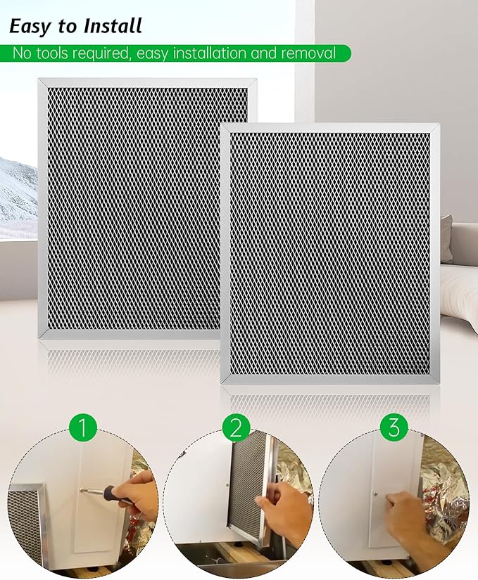 2PCS 5443 Dehumidifier Filter Fit for Whole-House Dehumidifiers Models 1830 1850 1852 and Ventilation Models 8191 8192 Replacement MERV 8 Filter 10"x12"x1"