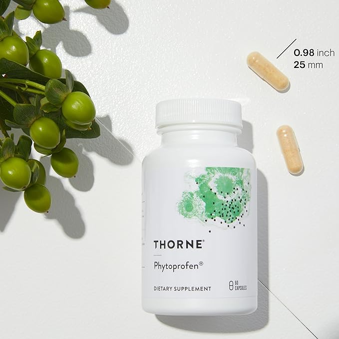THORNE - Phytoprofen - Botanical Blend of Ginger, Boswellia, and Curcumin - Supports Healthy Cytokine Balance and Recovery After Injury or Surgery* - Gluten-Free, Soy-Free, Dairy-Free - 60 Capsules