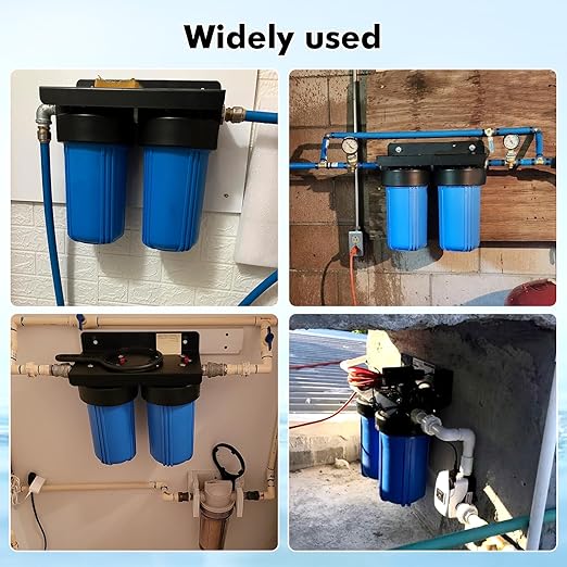 Whole House Water Filter System with Carbon and Sediment Filters, 5-Stage Filtration, Reduces Lead, Chlorine, Odor & Taste, 1" Inlet/Outlet