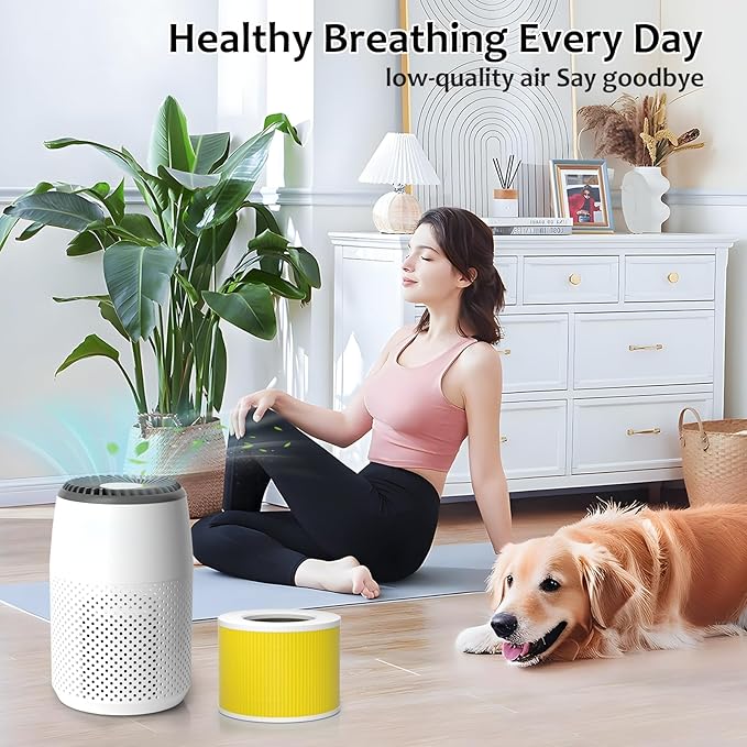 Core Mini Pet Care Replacement Filter Compatible with LEVOIT Core Mini P Air Purifier, 3-in-1 High-Efficiency H13 Activated Carbon Filter, Replace Part #Core Mini-RF, 2 Filter & 14 Fragrance Sponge