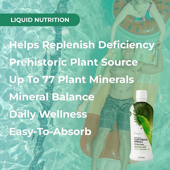 Youngevity Plant Derived Minerals Multi-Mineral Complex | Made from Humic Shale | Liquid Colloidal Form | 32 Servings (32 Fluid Oz (Pack of 1))