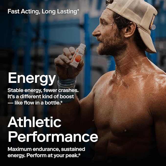 Exogenous Ketone Energy Shots with Caffeine - 24 Pack of Green Tea Caffeine Shots with 5g Bioidentical Ketones and B Vitamins - Fast Acting, On The Go Clean Energy Drink (Green Apple)