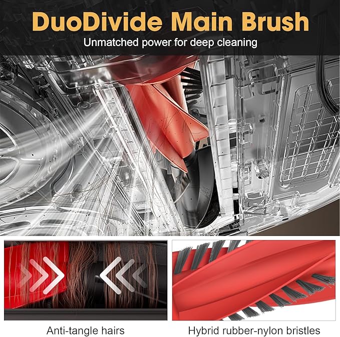 25PCS Qrevo S5V Replacement Accessories Kit Compatible with Roborock Qrevo Curv/Curv S5X/Qrevo Edge/Edge S5A Includes Dual Main Brush, HEPA Filters, Mop Pads, Side Brushes, Dust Bag and Tools