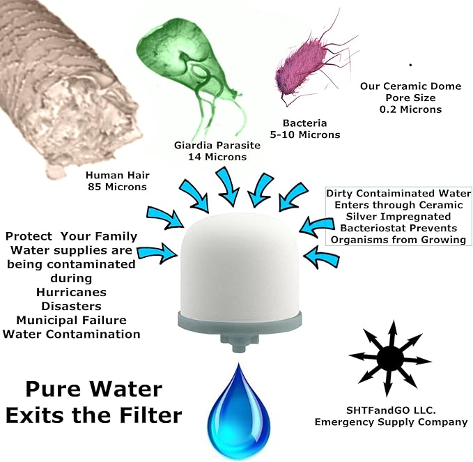 Ceramic Dome Water Filter Element with Silver Purification (4)