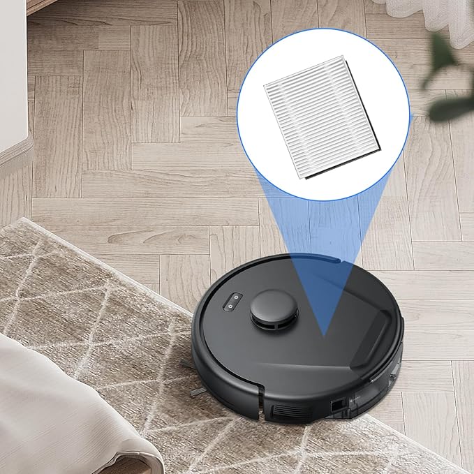 6 Pack Hepa Filters for Eufy Clean L50 / L50 SES / L60 / L60 Hybrid Robot Vacuum Cleaner Washable Accessories