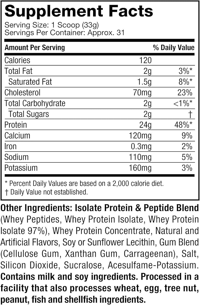 Muscletech Whey Protein Powder (French Vanilla Cream, 2LB) - Nitro-Tech Whey Protein Isolate Smoothie Mix for Lean Muscle & Recovery - 24g of Whey Gold Protein for Women & Men - Packaging May Vary