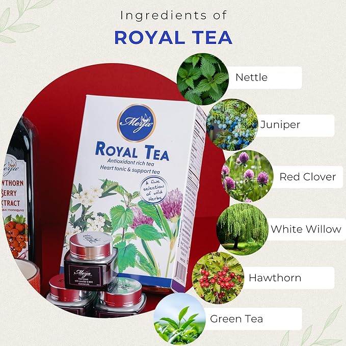 Merja Herbs Royal Tea - Heart Support - 100% Natural & Premium Quality 250gr 8.82 oz