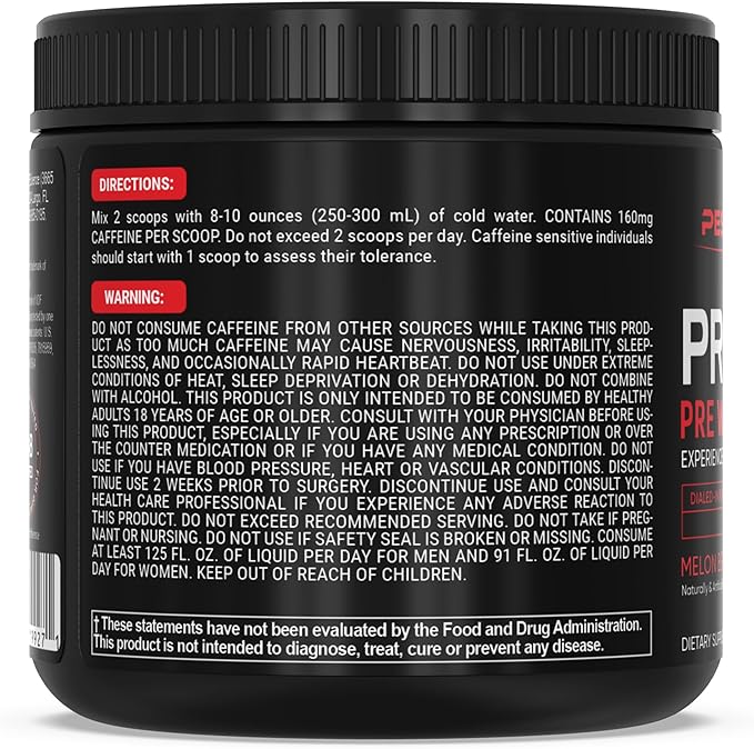 PEScience Prolific Pre Workout Powder for Men & Women with L-Citrulline, Nitric Oxide Booster, Energy Powder & Nootropic for Focus – Preworkout Without Beta Alanine – 40 Scoops, Melon Berry Twist