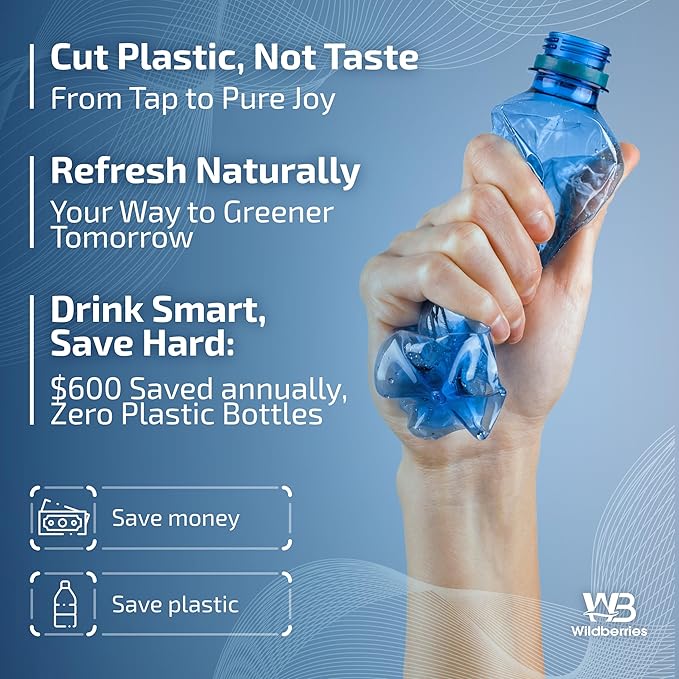 Wildberries DA29-00020B Replacement for Samsung Water Filter DA97-08006A, RS25J500DSR, RF23J9011SG, RF23J9011SR/AA, RF263TEAESG, RS25J500DSG, RF263BEAESR, HAF-CIN/EXP, RF28HFEDBSR 3-Pack