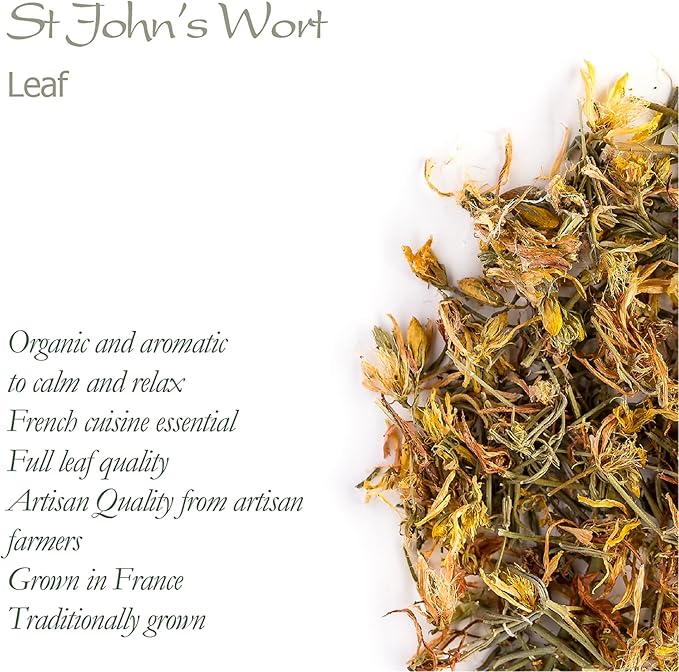 Saint Jhon's Wort Organic Herb - Hypericum Perforatum - St Jhons Wart - Jhon St Johns Wort Tea St John S Wort Tea St John Wart Tea St John Tea St John Wort Herb Organic Saint Johns Wort Herb