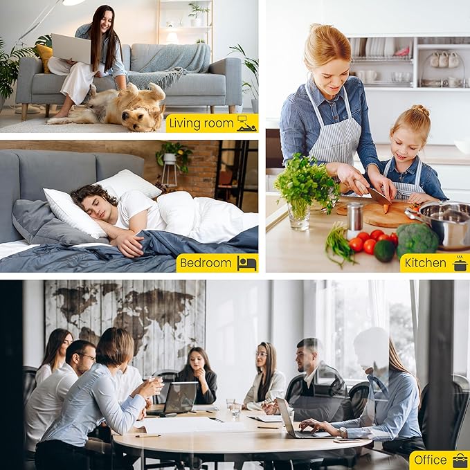 116130 Replacement Filter H for Winix 5500-2 AM80 Plasmawave Air Purifier, Includes 2 Pack True HEPA Filter and 2 Pack Activated Carbon Filter