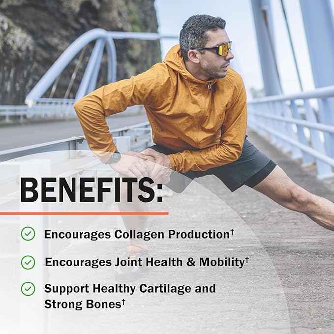 Glucosamine Chondroitin MSM Joint Support Supplement - Collagen Peptides, Turmeric and Ginger, Hyaluronic Acid, Glucosamine Chondroitin Sulfate for Joint Comfort - Gluten Free, Non GMO, 180 Capsules