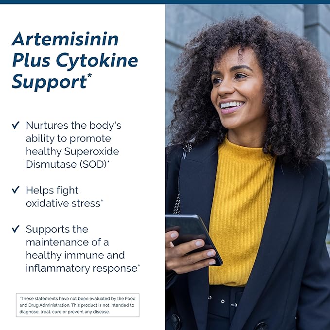 Researched Nutritionals Artemisinin SOD - Immune Support Supplement with Artemisinin, Green Tea Extract, Quercetin, Turmeric Curcumin & Black Walnut (120 Capsules)