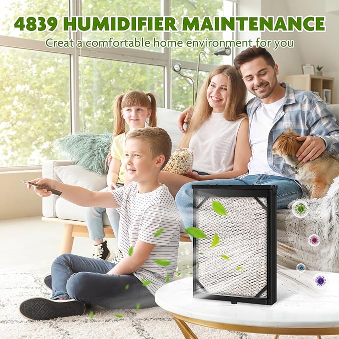 2Pcak 4839 Humidifier Maintenance Kit with Model No. 35 Water Panel Humidifier Replacement Filter Compatible with Aprilaire Whole Home Humidifier Models 600, 600A, 600M
