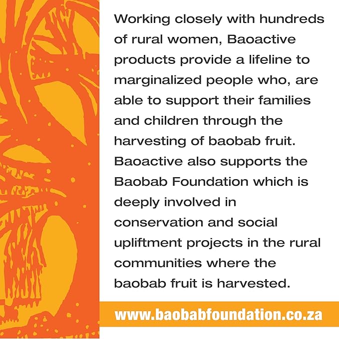 100% Organic Baobab Powder 120 Capsules | Direct from South Africa | USDA Organic Certified