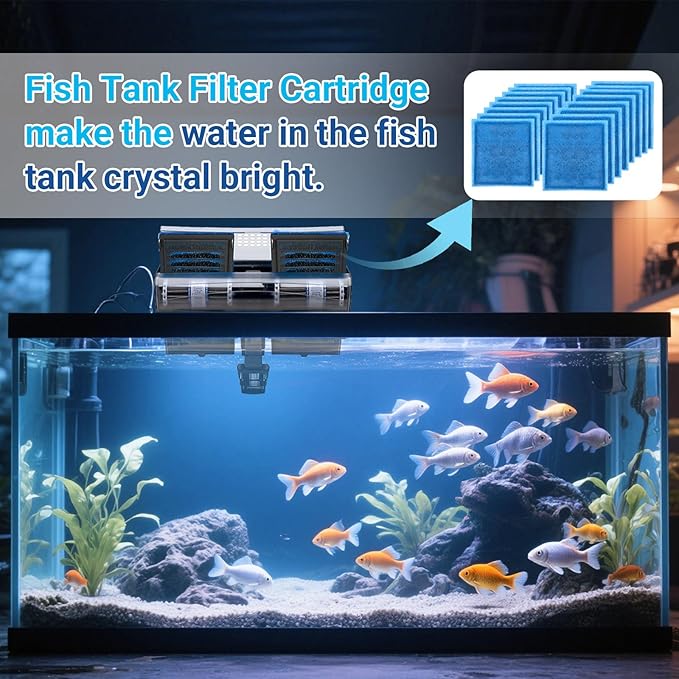 16 Pack Aquarium Filter Cartridges Compatiable with Marineland Penguin PRO Power Filters 200 275 350 375, Rite Size C Filter Cartridges Replacement