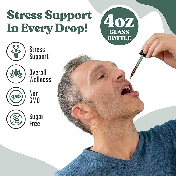 Rejuvica Health Active Holy Basil 4oz XL Super Size - Advanced Stress Support Supplement Drops - Holy Basil Leaves Liquid Extract - Vegan Sugar Free Non GMO Tincture