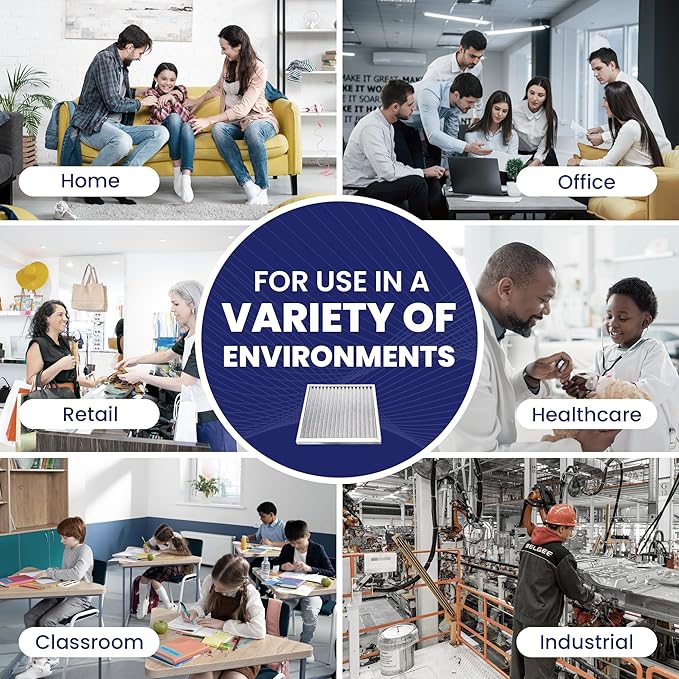 | Merv 8 | Washable Furnace Filter | Lifetime HVAC & Furnace Air Filter | Washable | Superior particle-holding Ability | Premium Quality Aluminum | 14x25x1