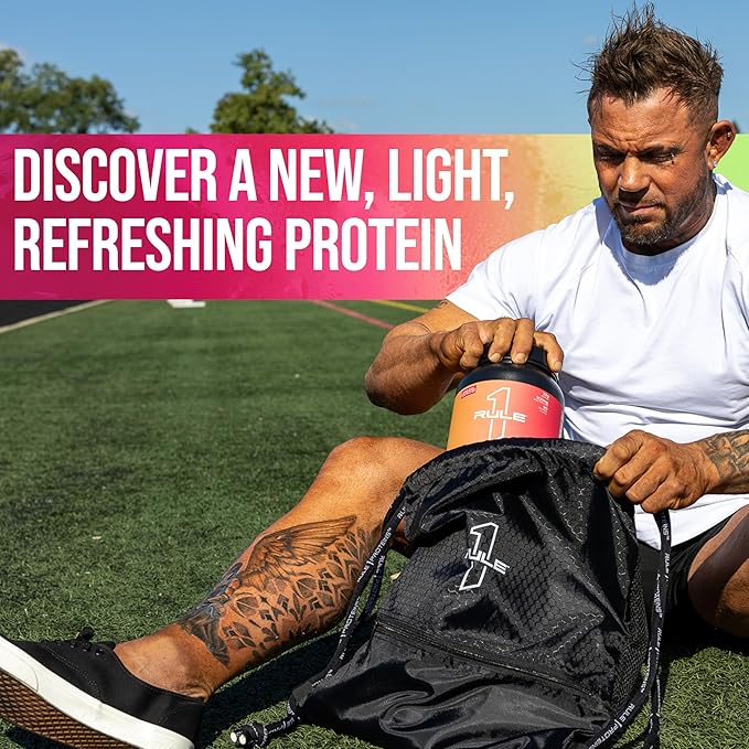 Rule 1 Clear Whey Isolate - 20g All-whey Isolate Protein, Over 9g EAAs, 300mg of Electrolyte Minerals, 90 Calories, Light, Crisp, and Refreshing Taste (27 Servings, Cherry Limeade)