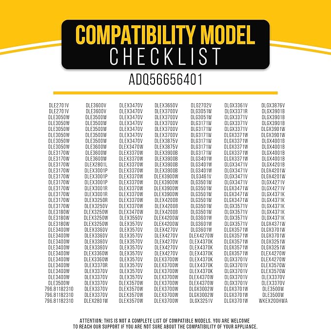 PartsBroz ADQ56656401 Dryer Lint Filter Screen for LG Dryer Lint Filter Replacement, Kenmore Lint Trap Replacement Elite Clothes Dryer Vent Part ADQ566564 PS3531962 DLE3500W DLE3170W DLE3600W DLE3400W