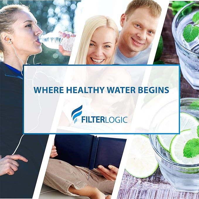 Filterlogic 3US-PF01 3US-MAX-F01 Replacement Filter, NSF/ANSI 42 Certified Replacement for Filtrete® 3US-PF01, 3US-MAX-F01H, 3US-PF01H, Delta RP78702, Manitowoc K-00337, K-00338, HF20, HF25, Pack of 2