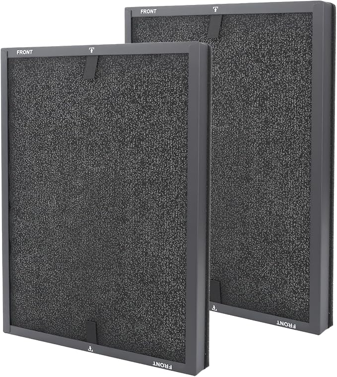 2 Pack HAP602 Replacement Filter Compatible with ECOSELF HAP602 HAP602WF Air Purifier, 3-in-1 Filtration H13 True HEPA HAP602WF Replacement Filter (2 Pack)