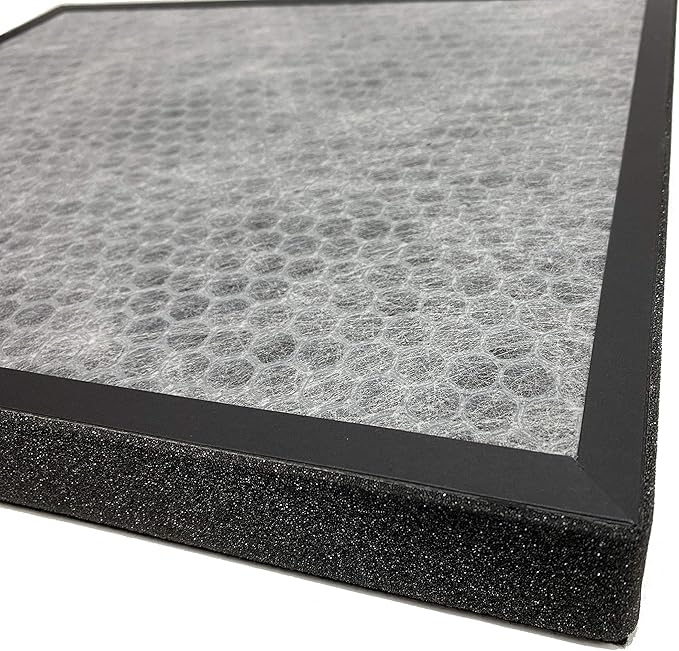 Nispira True HEPA Activated Carbon Air Filter Replacement Set Compatible with Air Purifier A350 A375. Compared to Part BF25A 2 Packs