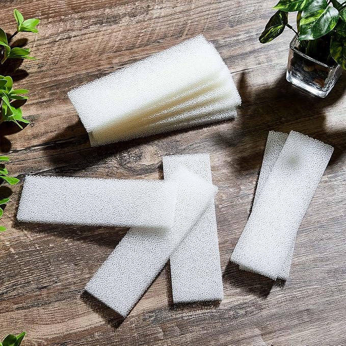 Nosiny 10 Pcs Filter Foam Pad Compatible with Fluval U3 Underwater Sponge Aquarium Underwater Filter Accessories Compatible for Aquarium, Fish Tank