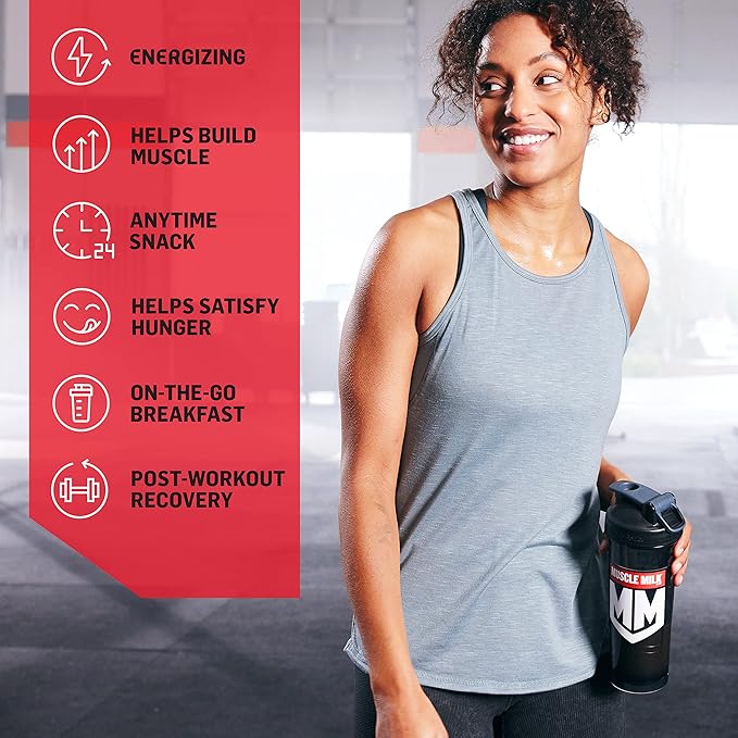 Muscle Milk Genuine Protein Powder, Banana Crème, 1.93 Pounds, 13 Servings, 32g Protein, 4g Sugar, Calcium, Vitamins A, C & D, NSF Certified for Sport, Energizing Snack, Packaging May Vary