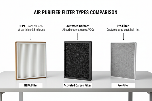 Filter Types Explained: Understanding HEPA, Carbon, and Pre-Filters