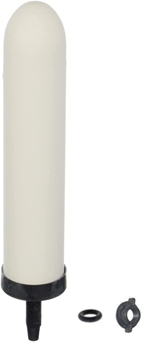 HUI NING 10-inch Replacement Ceramic Filter Candle with Activated Carbon for Countertop Gravity Water Filter System,Household Water Bucket, Water Cooler Filtration Systems Water Pitcher