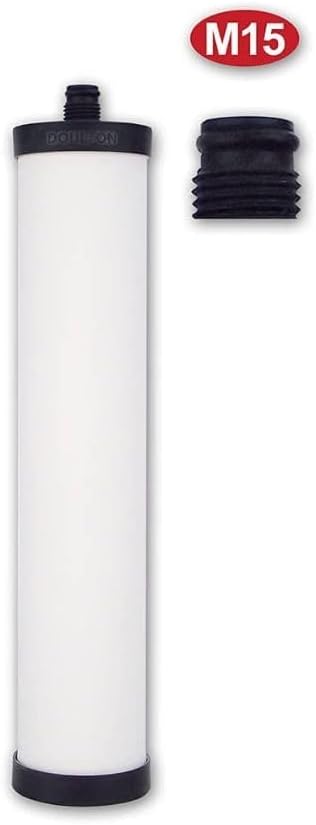 Doulton M15 UltraCarb Ceramic Drinking Water Filter Candle for Franke 02, Franke Triflow, Filterflow, All 1st Gen Steel and 2nd Gen Plastic Housings ¦ FRX01 ¦ 10 inch ¦ M15 Thread ¦ W9223021 (1 Pack)