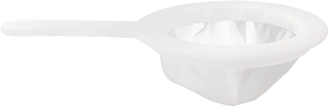 200 Mesh Food Filter Strainer, Reusable Fine Mesh Strainer, Nylon Mesh Sieve Plastic food strainer with Handle, Ideal for Filtering Coffee, Juice, Oils, Soy Milk