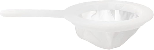 200 Mesh Food Filter Strainer, Reusable Fine Mesh Strainer, Nylon Mesh Sieve Plastic food strainer with Handle, Ideal for Filtering Coffee, Juice, Oils, Soy Milk
