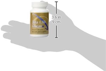 Immune Support Supplement Highly Purified Beta 1,3D Glucan 100 mg per Capsule (b-glucan Fiber) (Pack of 1)