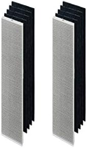 Premium 2 Filter with 8 Activated Carbon Pre Filters Compatible with Fellowes AeraMax Air Purifier 90, 100, 90/100, DX5 & DB5 9287001 9324001