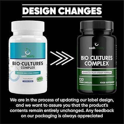 Probiotics & Prebiotics | 435 Billion CFU | Bio Cultures Complex | 120 Vegetarian Capsules for Women & Men - Lactobacillus Acidophilus, Bifidobacterium, Rhamnosus & Reuteri - Advanced Multi-Strain