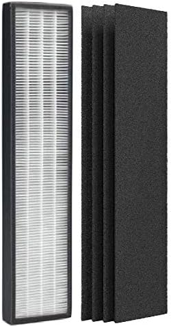Nispira NEA-F1 NEA-C1 True HEPA Filter Activated Carbon Filter Replacement For Eureka NEA120 Toshiba Smart WiFi Danby DAP143AW-UV DAP143BAB-UV Air Purifier. 1 Set