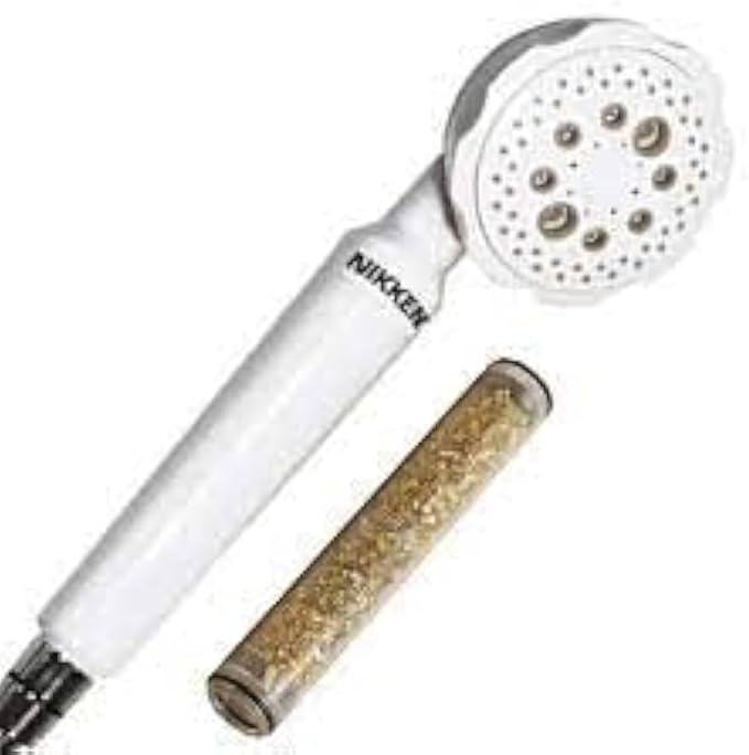 Shower Water Filter for Nikken Shower Filter Replacement Cartridge 14661, Easy Install for PiMag MicroJet Hand Held System 1466, Multi-Stage Bathroom Handheld Filters Replacement for Showerhead