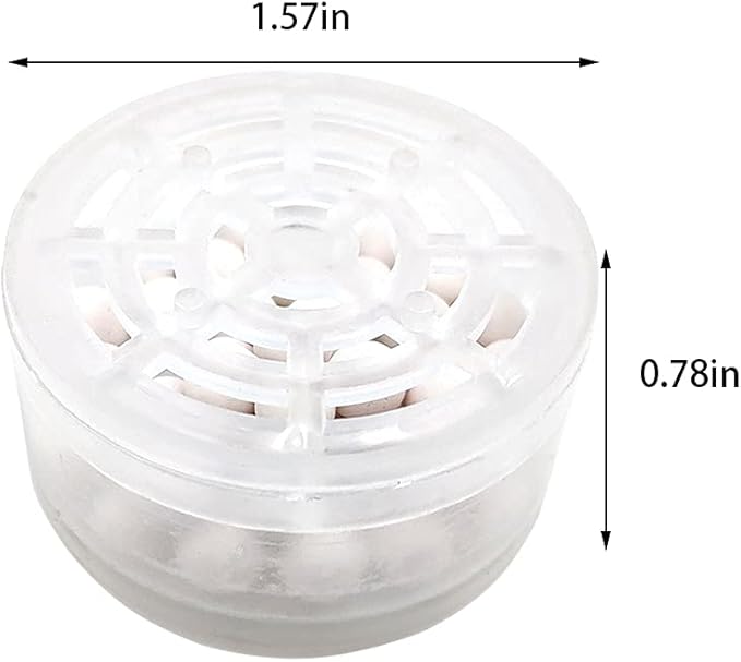 2pcs Shower Head Replacement Filter Cartridge - Chlorine & Flouride Shower Filter and Reduces Dissolved Solids - Hard Water Filter for Water Softener Shower Head