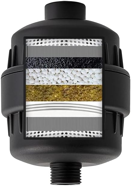 Shower Filter for Hard Water- Original StoneStream Shower head filter with Vitamin C and Activated Charcoal to remove Chlorine, Heavy metals and more- For Dry Skin and Hair