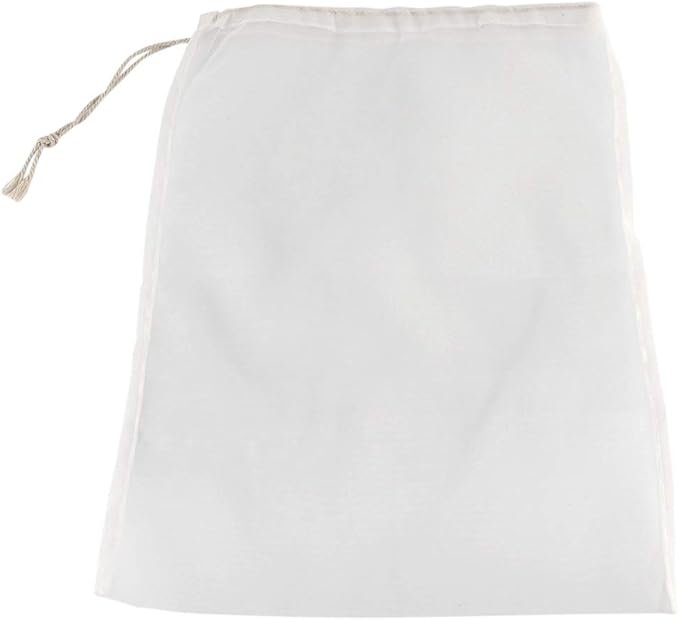 100 Mesh Food Grade Wine Filter Bag Reusable Home Brew Beer Making Extra Fine Extraction Sack Best for Straining Food Nut Milk Brewing Needs(28x45cm)