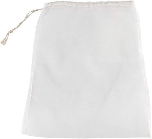100 Mesh Food Grade Wine Filter Bag Reusable Home Brew Beer Making Extra Fine Extraction Sack Best for Straining Food Nut Milk Brewing Needs(28x45cm)
