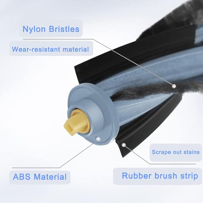 GYLBF Accessories Kit for Ecovacs Deebot X1 Omni, Replacement Parts for Ecovacs Deebot X1 Turbo Vacuum Cleaner, 1 Main Brush, 2 HEPA Filters, 4 Sidebrushes, 4 Mop Pads, 4 Dust Bags