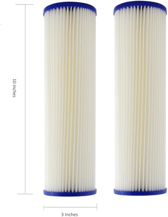 IPW Industries Inc. Replacement 0.35 Sub-micron Post-Filter for Whole House Water Filter Systems - Pack of 2